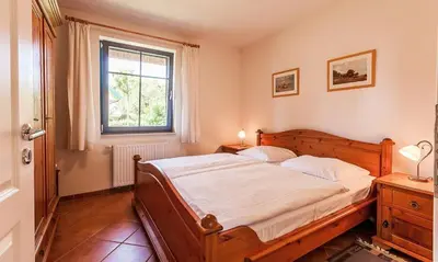 Ein Bett oder Betten in einem Zimmer der Unterkunft Hus in de Wieck 01