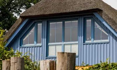 Das Gebäude in dem sich die Ferienwohnung befindet