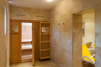 Ein Badezimmer in der Unterkunft Strandhaus Claassen 03