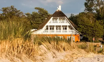 Das Gebäude in dem sich die Ferienwohnung befindet