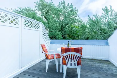 Ein Balkon oder eine Terrasse in der Unterkunft Strandhaus Claassen 07