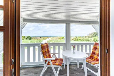 Ein Balkon oder eine Terrasse in der Unterkunft Strandhaus Claassen 08