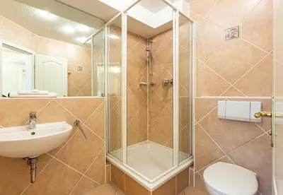 Ein Badezimmer in der Unterkunft Strandhaus Claassen 09