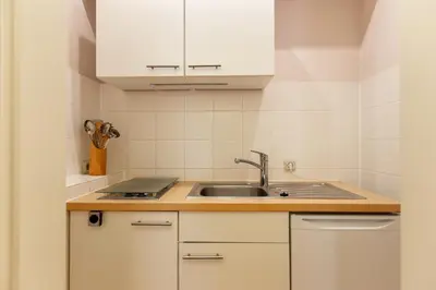 Küche/Küchenzeile in der Unterkunft Strandhaus Claassen 10