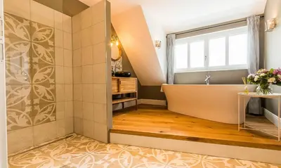 Ein Sitzbereich in der Unterkunft Hyggelig Hus