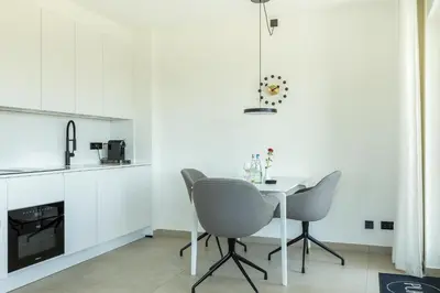 Küche/Küchenzeile in der Unterkunft Pur A2