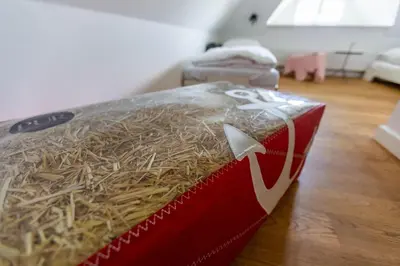 Ein Bett oder Betten in einem Zimmer der Unterkunft Pur A6