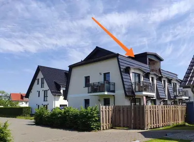 Das Gebäude in dem sich die Ferienwohnung befindet