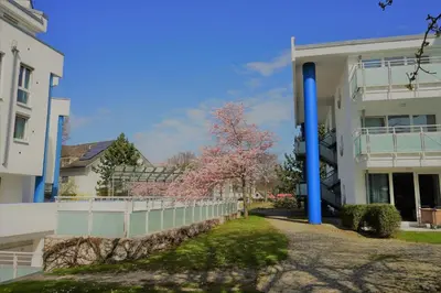 Das Gebäude in dem sich die Ferienwohnung befindet