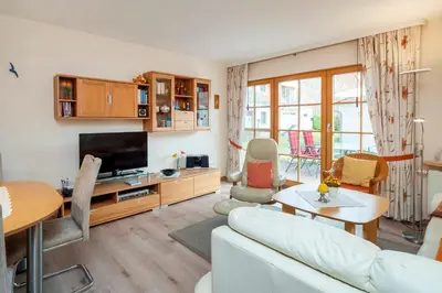 Küche/Küchenzeile in der Unterkunft Ferienpark Freesenbruch Wohnung 4 1 - Boddenkiker