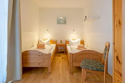 Ein Bett oder Betten in einem Zimmer der Unterkunft Ferienpark Freesenbruch Wohnung 1 1 - Seestern