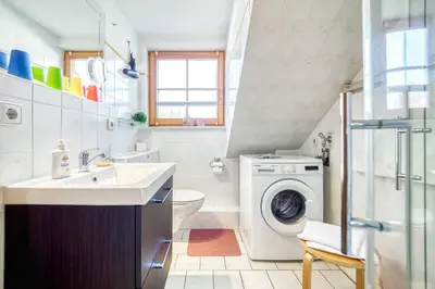 Ein Badezimmer in der Unterkunft Ferienpark Freesenbruch Reihenhaus 7a - Otter