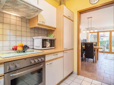 Küche/Küchenzeile in der Unterkunft Ferienpark Freesenbruch Wohnung 2 1 - Möwennest