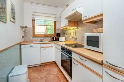 Küche/Küchenzeile in der Unterkunft Ferienpark Freesenbruch Wohnung 3 1 - Schöne Auszeit