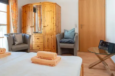 Ein Bett oder Betten in einem Zimmer der Unterkunft Ferienpark Freesenbruch Reihenhaus 7b - Meerzeit