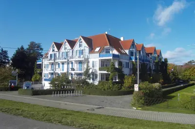 Das Gebäude in dem sich die Ferienwohnung befindet