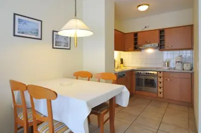 Küche/Küchenzeile in der Unterkunft Appartmenthaus Meerlust Wohnung M 309
