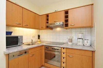 Küche/Küchenzeile in der Unterkunft Appartmenthaus Meerlust Wohnung M 309