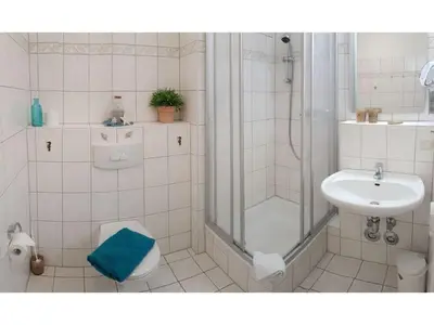 Ein Badezimmer in der Unterkunft Residenz am Strand Dünentraum - Wohnung 1-05