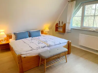 Ein Bett oder Betten in einem Zimmer der Unterkunft Strandhaus Pilgrim