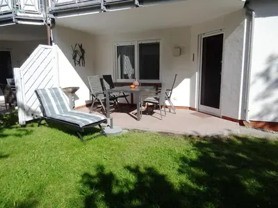 Ein Garten an der Unterkunft Ferienwohnung Sobek