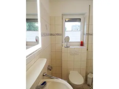 Ein Badezimmer in der Unterkunft Ferienwohnung Sobek