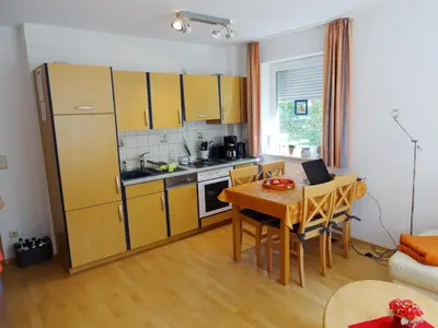 Küche/Küchenzeile in der Unterkunft Ferienwohnung Sobek
