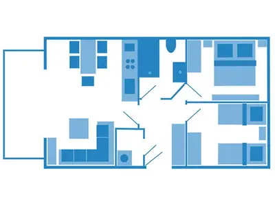 Grundriss der Unterkunft Glebbe 17 - Wohnung 3