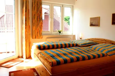 Ein Bett oder Betten in einem Zimmer der Unterkunft Hafenstrasse 34 - Wohnung 3