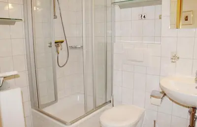 Ein Badezimmer in der Unterkunft Hafenstrasse 34 - Wohnung 3