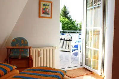 Ein Bett oder Betten in einem Zimmer der Unterkunft Hafenstrasse 34 - Wohnung 3