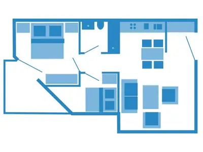 Grundriss der Unterkunft Hafenstrasse 34 - Wohnung 3