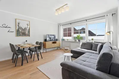 Ein Sitzbereich in der Unterkunft Hafenstrasse 34 - Wohnung 5