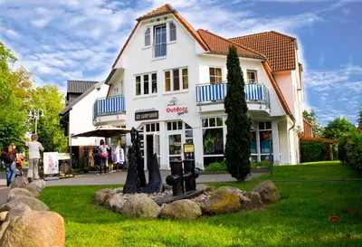 Das Gebäude in dem sich die Ferienwohnung befindet