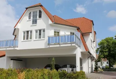 Das Gebäude in dem sich die Ferienwohnung befindet