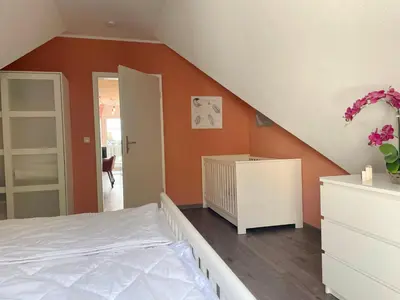 Ein Bett oder Betten in einem Zimmer der Unterkunft Hafenstrasse 34 - Wohnung 8
