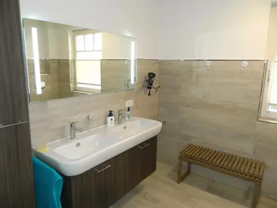 Ein Badezimmer in der Unterkunft Haus Frieda