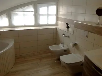 Ein Badezimmer in der Unterkunft Haus Hedda