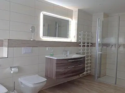 Ein Badezimmer in der Unterkunft Haus Hedda