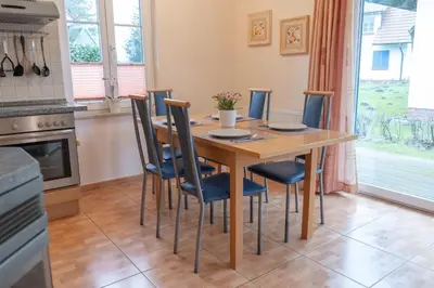 Küche/Küchenzeile in der Unterkunft Haus Sabine - EG