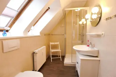 Ein Badezimmer in der Unterkunft Ferienwohnung Jonathan