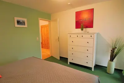 Ein Bett oder Betten in einem Zimmer der Unterkunft Ferienwohnung Jonathan