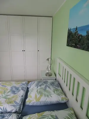 Ein Bett oder Betten in einem Zimmer der Unterkunft Kavelweg 13 Whg 1 - Strand Refugium