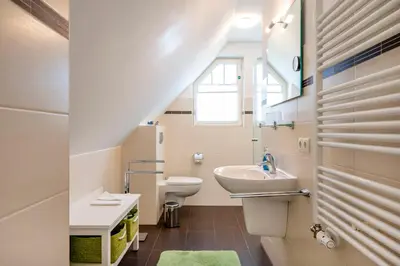 Ein Badezimmer in der Unterkunft Kavelweg 13 Whg 5