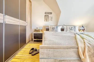 Ein Bett oder Betten in einem Zimmer der Unterkunft Kavelweg 9 Whg 3 - Kavelkoje