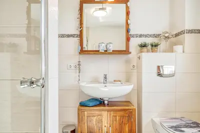 Ein Badezimmer in der Unterkunft Kavelweg 9 Whg 3 - Kavelkoje