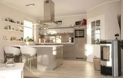 Küche/Küchenzeile in der Unterkunft Neue Reihe 28 - Wohnung Kleine Auszeit