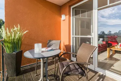 Ein Sitzbereich in der Unterkunft Mühlenstrasse 23 - Wohnung Kranichblick