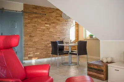 Ein Sitzbereich in der Unterkunft Mühlenstrasse 23 - Wohnung Kranichblick