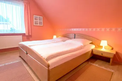 Ein Bett oder Betten in einem Zimmer der Unterkunft Zur Hanse Wohnung 3 3 - Lingnau
